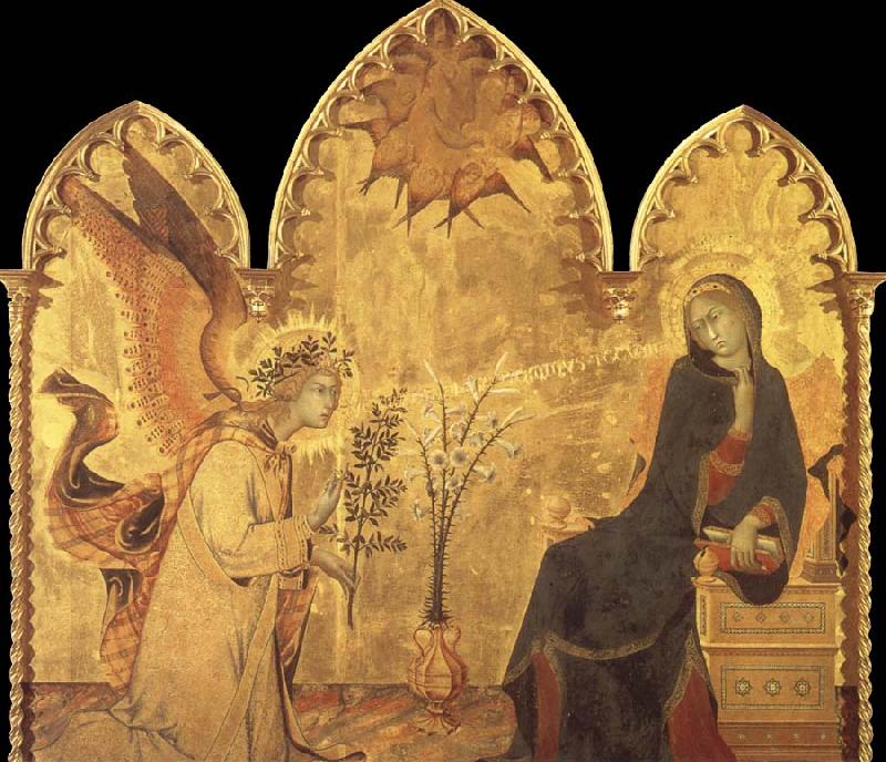 Simone Martini Detail of the Annunciation and two saints Germany oil painting art